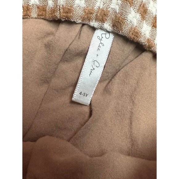 Rylee & Cru | Brown Gingham Skirt | 4-5T - Picture 3 of 3